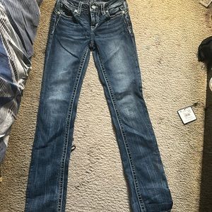 Cute size 24 miss me los angeleles jeans really cute on straight legs